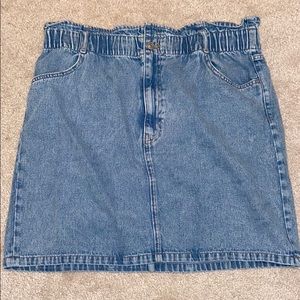 H&M Divided Denim Paper Bag Skirt
